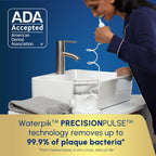 Waterpik Sonic-Fusion 2.0 Professional Flossing Electric Toothbrush with Water Flosser Combo Two In One, For Daily Gum Care and Cleaning Teeth, Braces, Implants, White SF-04CD010-1, Packaging May Vary