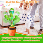 Dancing Talking Cactus Toy, Rechargeable Baby Gifts, Singing Voice Repeat