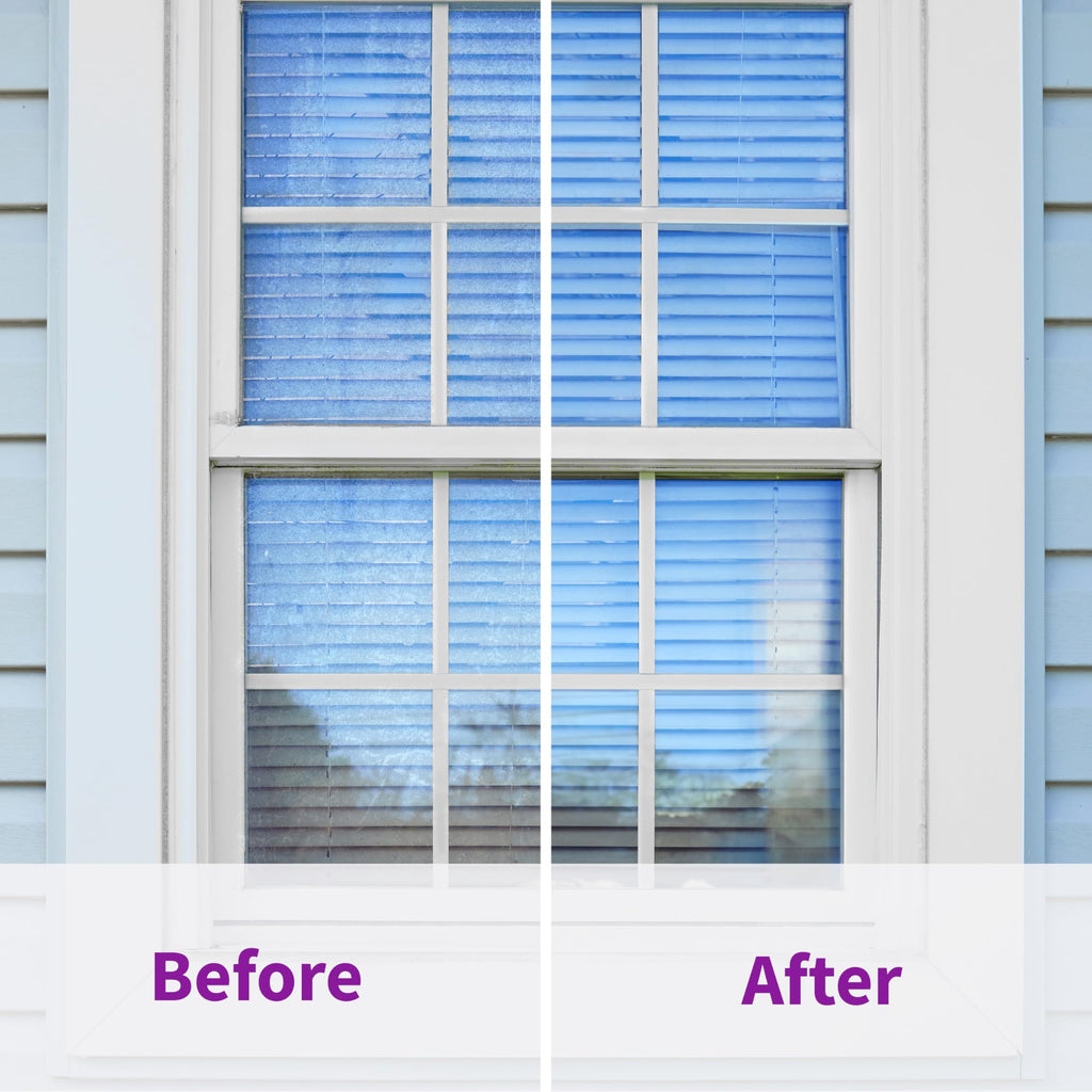 Rejuvenate High Performance Outdoor Window Spray and Rinse Cleaner with Hose End Adapter Instantly Removes Grime and Dirt Streak-Free Shine (32 oz)