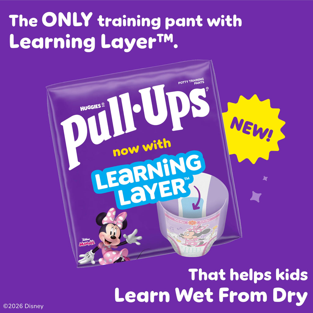 Pull-Ups Girls' Potty Training Pants, Size 3T-4T, 112 Count
