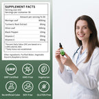 3 Pack（6 Fl Oz） Moringa Liquid Drops 800 mg for Women- with Moringa Oleifera Leaf Extract, Turmeric Root Extract, Olive Leaf, Black Pepper, Vitamin C & E，Antioxidant, Energy and Immunity Support.
