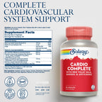 SOLARAY Cardio Complete with Red Yeast Rice, Guggul & Artichoke Extracts, Plus B Vitamins and More - Lab Verified, 60-Day Guarantee - 45 Servings, 90 VegCaps