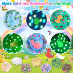 6 Pack Dinosaurs Slime Kit for Boys, Cloud Butter Squishy Birthday Gift Set