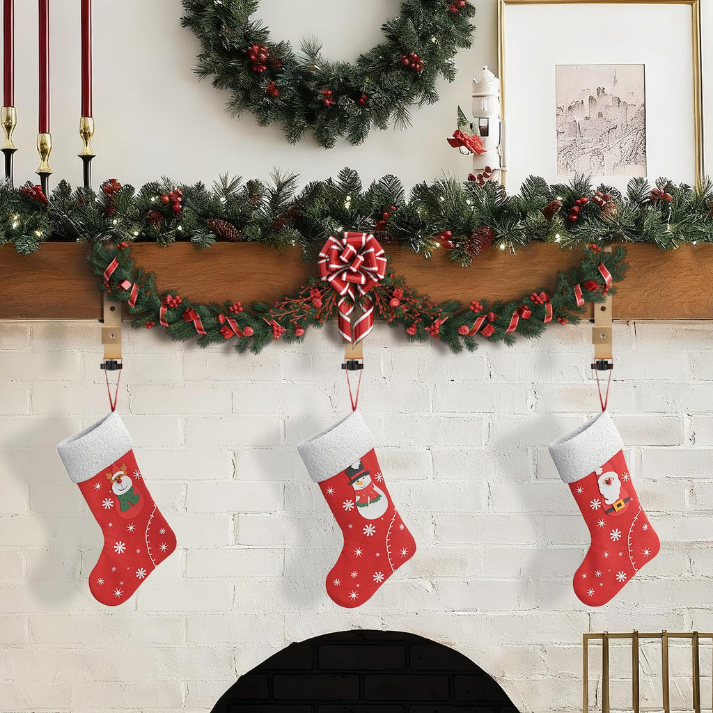 Stocking Hangers for Mantle,2 in 1 Adjustable Christmas Stocking Holder