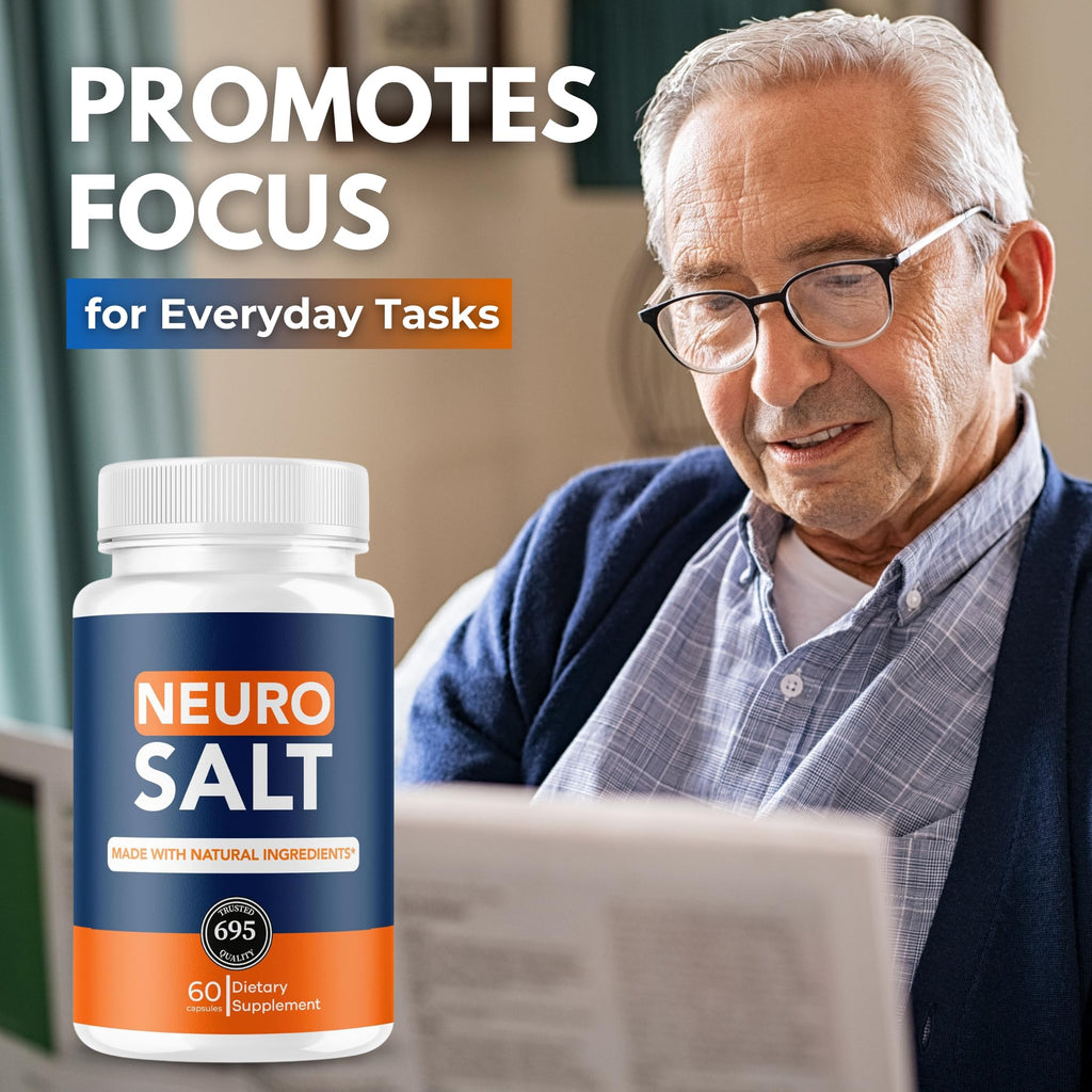 Original Neuro Salt Advanced Capsule, Advance Premium Formula, Natural Ingredients for Overall Health & Balanced Healthy Lifestyle | Official Neurosalt | 60 Capsules Each Bottle (Pack of 3)