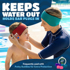 Earvolution Original Ear Band-It Swimming Headband, American Brand, Doctor-Invented - for Kids & Adults - Sensory-Friendly - Keep Ears Dry & Prevent Swimmer's Ear, Holds Earplugs In, (Magenta - Small)