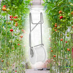 Yarlung 24 Pack Tomato Roller Hooks with 49.2 Feet String and 240 Pcs Clips for Tomato Support Trellis, Grape, Climbing Plants, Greenhouse, Flower Vine, Garden Twine Crop