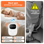 2026 New Wireless Bed Wetting Alarm for Boys and Girls, White Bedwetting Alarm, Compact & Comfortable Wireless Sensor, 7 Melodies 3 Modes,Includes Progress Card and Stickers