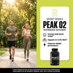 NutraBio PeakO2 Workout Supplement, 180 Capsules - Mushroom Blend Supplement to Help Enhance Athletic Performance and Overall Health, 60 Servings