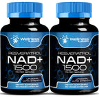 WELLNESS LABSRX Liposomal NAD Supplement, 1500mg - NAD Resveratrol Supplement for Women and Men, NAD+ Support Cellular Health, Energy & Anti Aging - 2 Pack