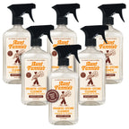 Aunt Fannie's Granite and Stone Cleaner, Plant Based Daily Countertop Spray for Marble, Soapstone, Quartz, Slate, Laminate, and other Sealed Stone, Bright Lemon Scent, Pack of 6