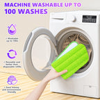 18 Pack Reusable Mop Pads Compatible with Swiffer PowerMop, Wood Floor Pads Microfiber Mop Replacement Refills Machine Washable for All Floor Surfaces