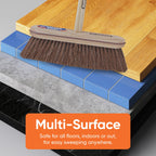 Refill Head for Kitchen and Home – Heavy Duty Household Broom for Easy Sweeping Dust and Wisp Floors and Corners (Horsehair)