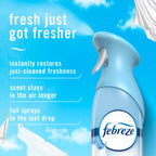 Febreze Air Mist, Air Freshener Spray, Odor Fighting Room Spray, Deodorizer for Home Bathroom Kitchen Office Apartment Dorm Room Classroom, Linen & Sky Scent, 8.1oz (Pack of 6)