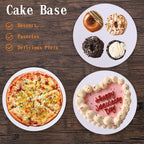 PFAMKEER 40 Pcs Cake Boards,White Cake Boards 9 Inch Round,Food Grade Cardboard Cake Rounds,Disposable Cake Plates,9 Inch Cake Board,Waterproof and Oil proof Cake Base Cake Tray Cake Pizza Circles