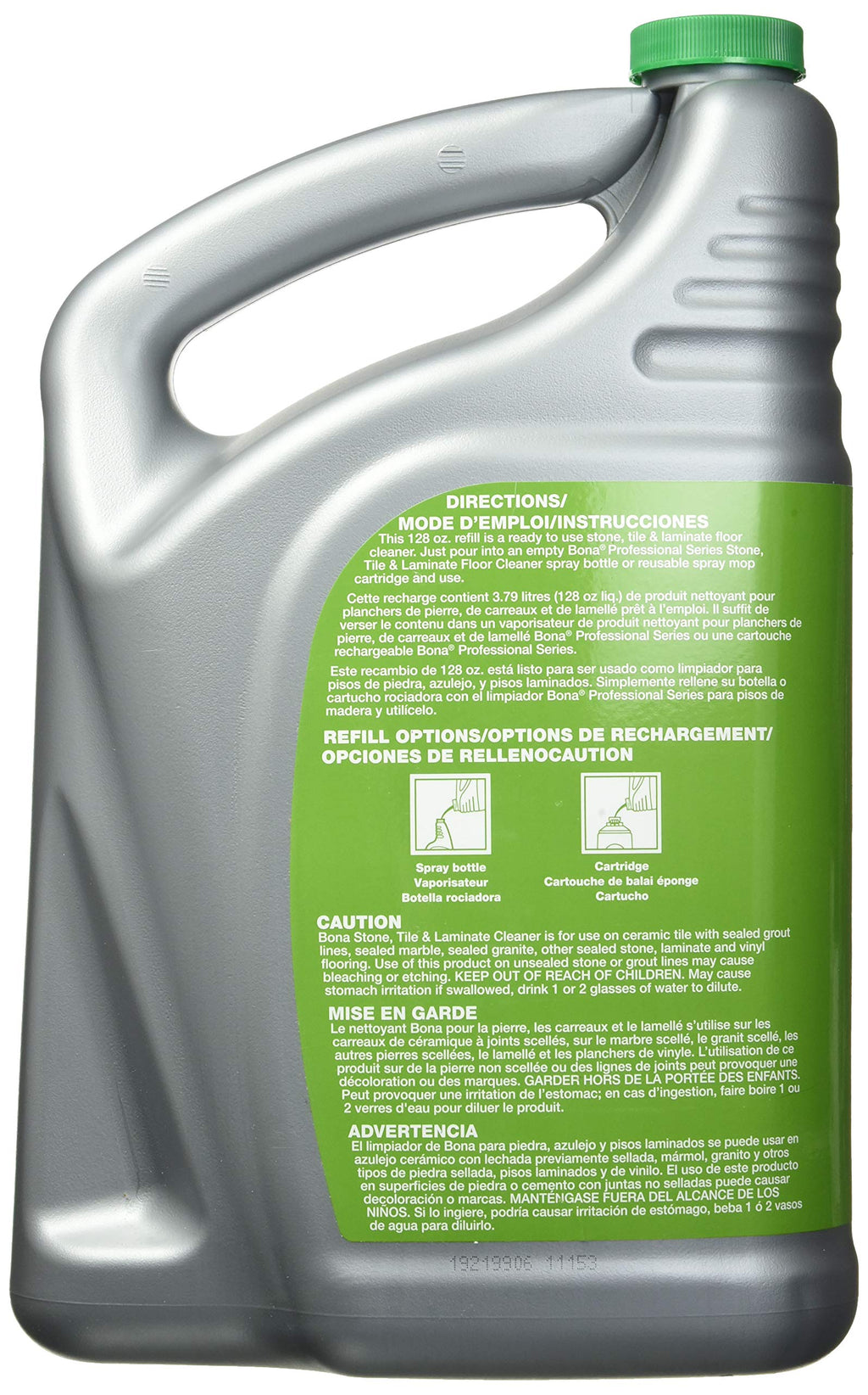 Bona Professional Laminate Pro Series Wm700018175 Stone, Tile Cleaner Ready to Use, 1-Gallon Refill