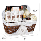 Mothers Day Gifts for Women –18Pcs Bath and Body Gift Basket Set for Women and Mom, Spa Basket Set Spa Kit Bath Gifts | Self Care, Birthday, Christmas, Valentines Day Bath Gift Baskets for Her