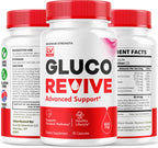Gluco Revive - GlucoRevive, Gluco Revive Pills,GlucoRevive Support, GlucoRevive Capsules, Gluco Revived All Natural Premium Formula, Gluco Revive Pills Reviews, 30 Capsules for 1 Month