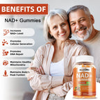 NAD+ Gummies NAD Resveratrol Supplement : NAD Supplements for Women Aging Defense Absorption Than Nicotinamide Riboside Boost Vitamin B3 D3 Sodium Zinc Support Cellular Health Energy and DNA Repair