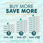 Pampers Aqua Pure Baby Wipes, Unscented, Fragrance Free, 99% Water, Water Based, Multi-Use, 336 Wipes Total (6X Flip-Top Packs)