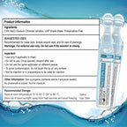 Saline Ampoules - Saline Solution, Sodium Chloride 0.9%, Nasal Cleanse for Babies, Kids, & Adults, Sterile Nasal Care, Wound Cleansing - 50 Count (5ml Each)