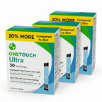 OneTouch Ultra Test Strips - 90 Count - Diabetic Test Strips for Blood Glucose Meter & Daily Blood Sugar Levels - 30 Count/Pack (3 Pack)