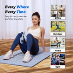 MERACH Thigh Trainer, Pelvic Floor Muscle Trainer, Inner Thigh Exercise Workout Equipment for Home Gym, Pelvic Floor Strengthening Women (Blue with Band)