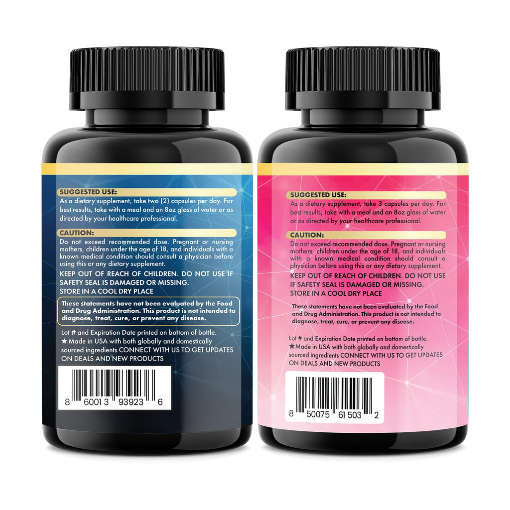 Parrox Cortisol & Myo-Inositol Supplement Bundle, Soothe & Smooth Bundle, 13-in-1 Cortisol Balance, Magnesium, Ashwagandha, L-Theanine, D-Chiro Inositol, Folate, Berberine, Chasteberry (150 Capsules)