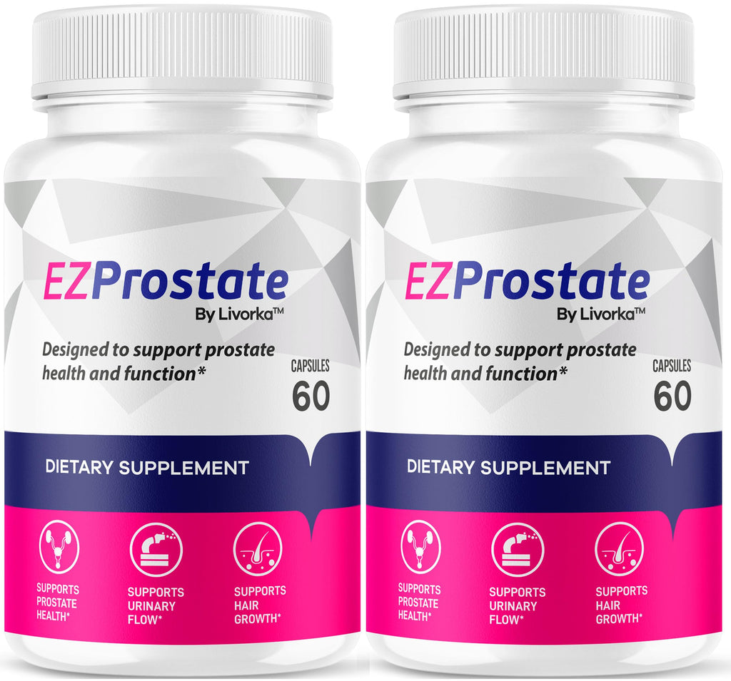(2 Pack) EZ Prostate Supplement, EZ Prostate Capsules, EZ Prostate Pills, EZ Prostate, EZ Prostate Pills for Men, EZprostate Supplement for Men, EZ Prostate Advanced Formula, 120 Capsules for 2 Months