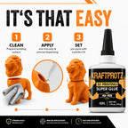 3D Printing Super Glue Liquid 1.75 oz - PLA ABS PETG TPU Instant Adhesive