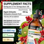 BIO KRAUTER® Schisandra for Calm & Relaxation - Pure Vegan Mood Support Supplement - Liquid Schisandra Berry 4 Fl.Oz - Natural Calm Drops 650 mg per Serving, 56-Day Supply, Alcohol & Sugar Free