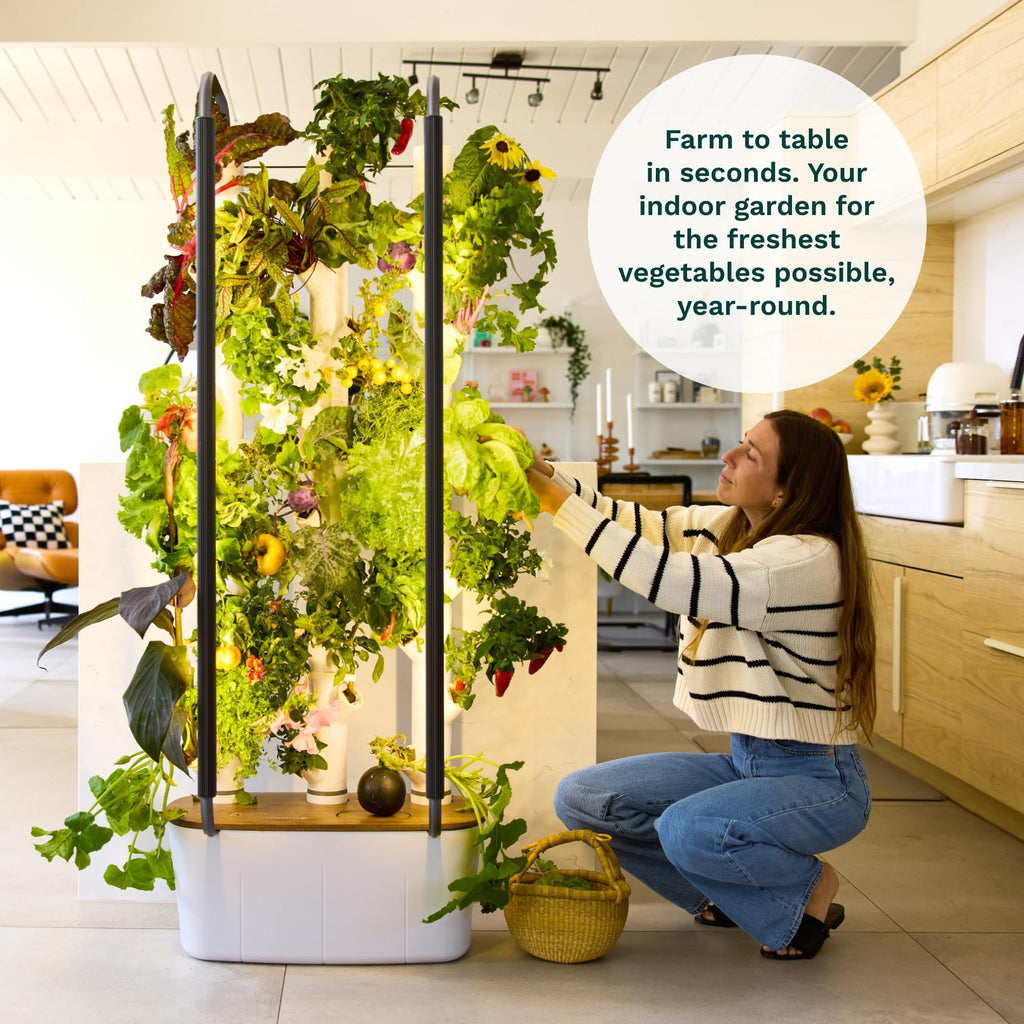 Gardyn Home 4 Vertical Hydroponics Growing System Kit - 30 Plants