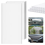 6 Pcs Polycarbonate Greenhouse Panels,4' x 2' x 0.16'' Twin-Wall Plastic roof Panels,Waterproof UV Protected Clear Corrugated Polycarbonate Sheet for All Weather Outdoor Garden Greenhouse Replacement