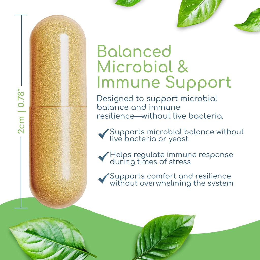 Herbal Biotic, Immune Support Vitamins, Natural Immune System Booster for Adults, Immune Support Supplement Enriched with Cat’s Claw for Probiotic Balance, Digestive Health, 120 Vegan Capsules