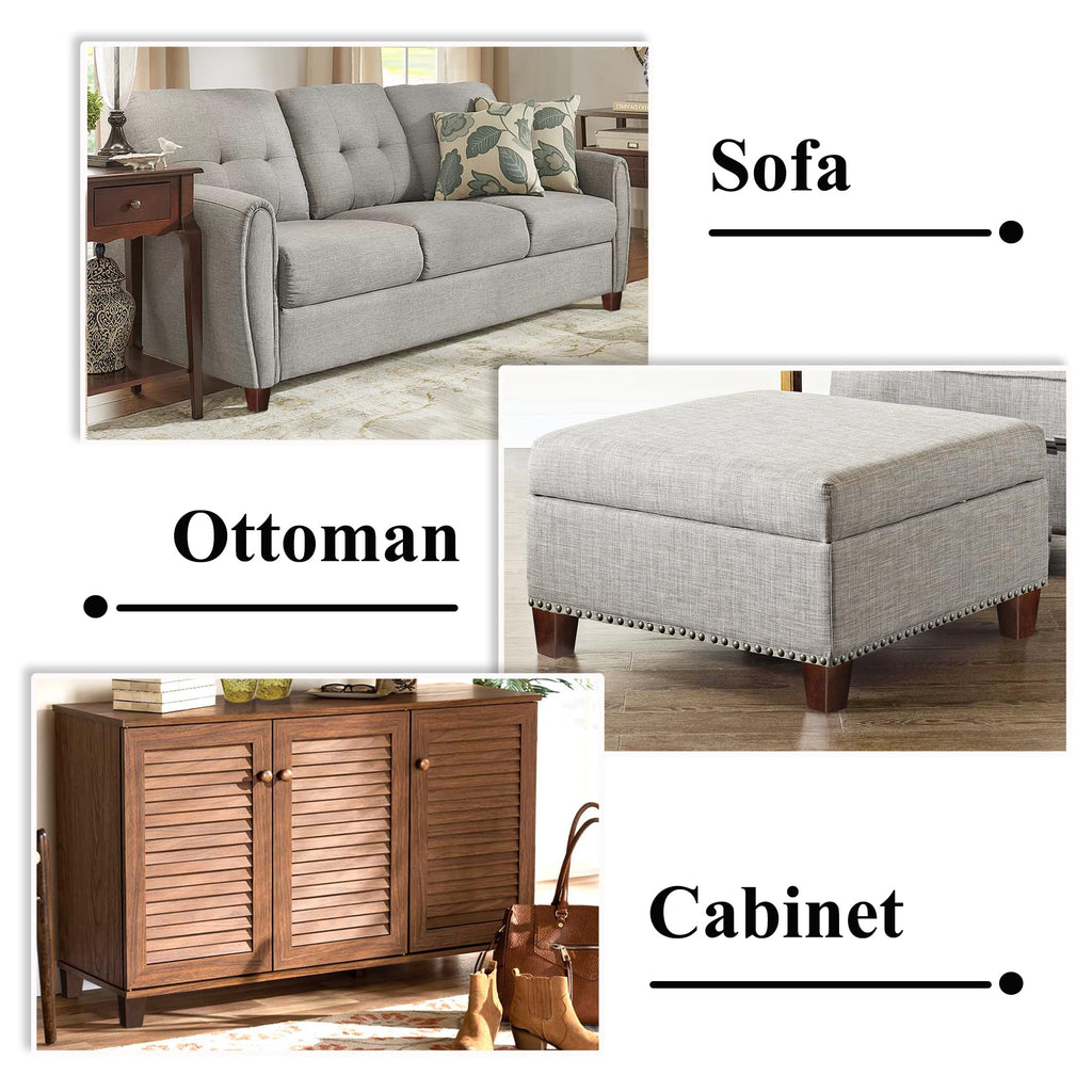 AORYVIC Wood Furniture Legs, 4 inch Sofa Legs, Square Couch Legs Pack of 4, Wood Legs for Table w/Pre-drilled Hanger Bolt