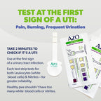 AZO Urinary Tract Infection (UTI) Test Strips, Accurate Results in 2 Minutes, Clinically Tested, Easy to Read Results, Clean Grip Handle, #1 Most Trusted Brand, 3 Count