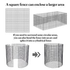 24 PCS Round Plant Protector from Animals, 8 Pack 12'' x 12'' Metal Plant Cages，24Pcs Metal Mesh to Keep Animals Out, Garden Protection Bunny Barricades, Wire Plant Protectors for Rabbits Chicken Duck