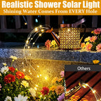 Solar Lanterns Outdoor Waterproof,Metal Watering Can Garden Decor Ornaments,Yard Art Hanging Path Lights,Outside Patio Decorations,Gardening Birthday Gifts for Mom Grandma Women,with Hook, Large