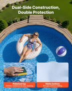 VEVOR 24-ft Round Above Ground Pool Liner, Unibead Pool Liners, Upgraded Thickened Gauge, 52inch Wall Height, Designed for Steel Sided Above-Ground Swimming Pools