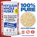 Yerba Prima Psyllium Whole Husks, 12 oz (2 Pack) - Colon Cleanser, Gluten Free, Non-GMO, Soothing Regularity