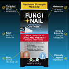 Fungi Nail Anti-Fungal Ointment 0.7 Fl Oz,Kills Fungus that Can Lead To Athlete's Foot with Tolnaftate,Toe Nail Fungus Treatments,Clinically Proven to Cure Infections,Natural Color,(Pack of 2)