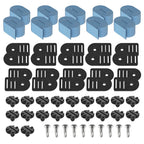 ANTOBLE Tube and Solar Cover Fastening Kit, Extended Pool Solar Cover Straps Clips Reel Attachment Kit Compatible with Feherguard Inground and Aboveground Pool Roller