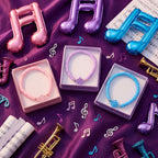 Tondiamo 24 Pcs Kpop Knot Bracelets Party Favors, Music Knot Polymer Clay Beaded Bracelets Bulk for Music Kpop Theme Birthday Disco Party Supplies Gifts Supplies