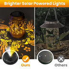 4 Pack Replacement Solar Light Parts for Lantern Solar Light Replacement Tops Waterproof LED Replacement for Outdoor Lanterns 2 Colors(Top 3.34 Inch, Bottom 2.83 Inch)