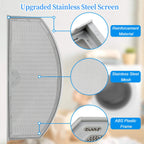 Upgraded WE03X23881 Dryer Lint Screen Filter Replacement for GE Dryer, GTD65EBSJ3WS GTD33EASK0WW GTD42EASJ2WW GTD42GASJ2WW GTD45EASJ2WS PS11763056 Stainless Steel Metal Screen with Cleaner Kit Brush