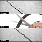MotiMind 1/2 Inch x 100 ft Foam Backer Rod for Gaps Joints Concrete Crack Filler Caulk Saver Bulk Foam Backing Rod Concrete Filler Rope for Weather Stripping Door Seal (Black)