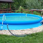 Conderyang 15ft 1 1/2" Pool Hose for Above Ground Pools 15ft Long Pool Pump Replacement Filter Hoses 1.5" EVA Swimming Pool Filter Hose for Filters Pumps, Saltwater Systems and Sand Filters (Blue)