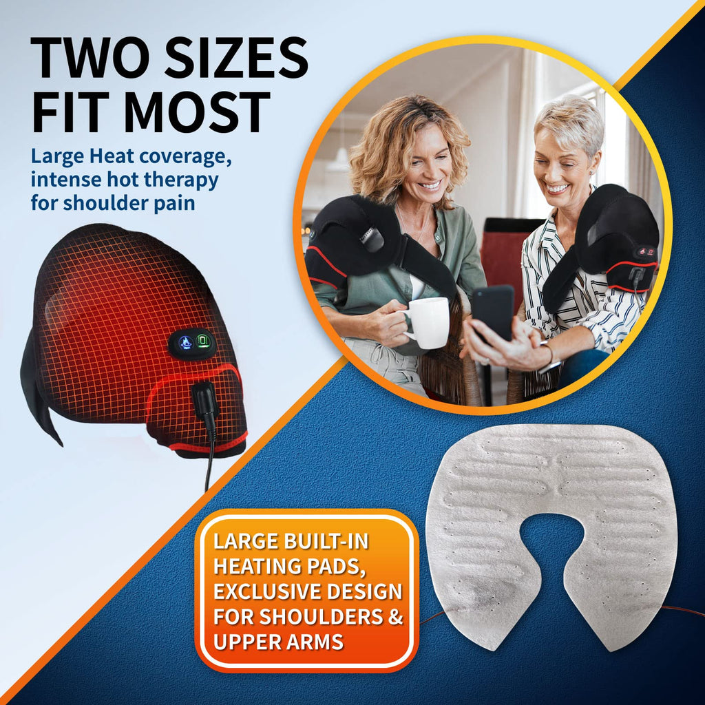 Sticro Adjustable Shoulder Support Brace, Neoprene Massager for Shoulder Pain, Injury, Arthritis