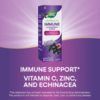 Nature's Way Sambucus Immune Elderberry Syrup, Elderberry extract, Vitamin C and Zinc with Propolis & Echinacea for Immune Support*, with Superfood Antioxidants(1), 8 Fl Oz (Packaging May Vary)