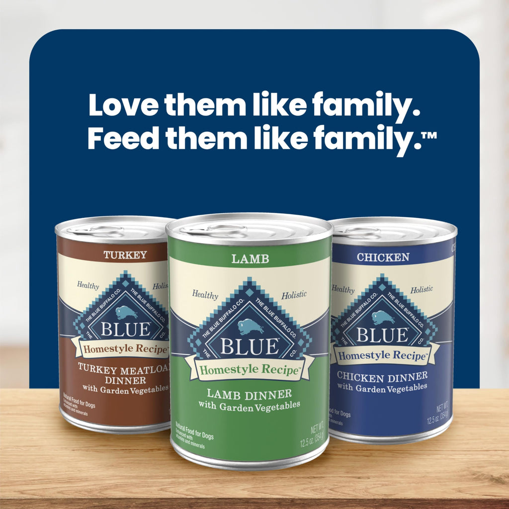 Blue Buffalo Homestyle Recipe Variety Pack Wet Dog Food, 12.5 oz, 6 ct